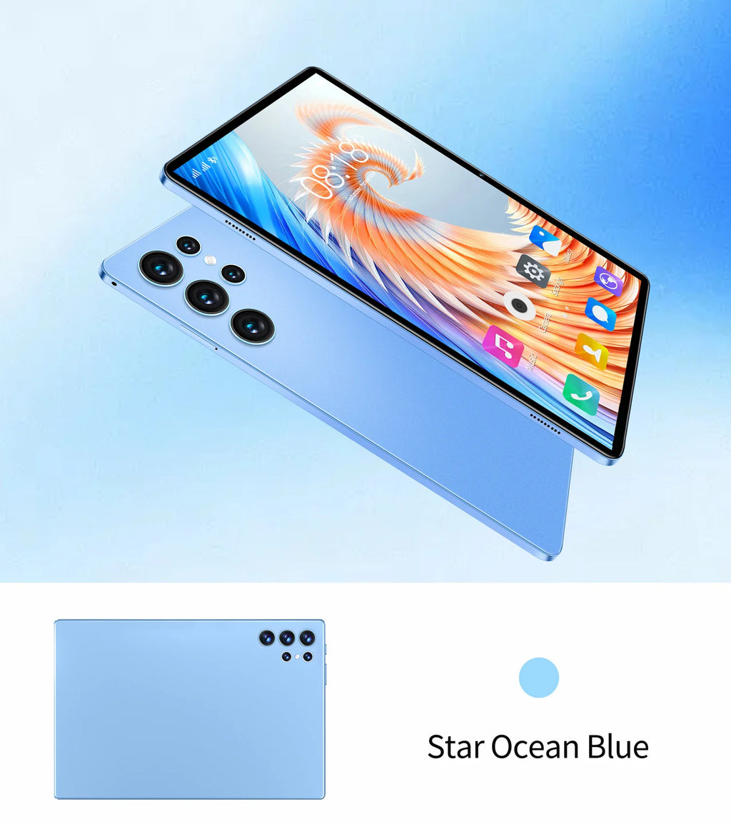 2025 New 10.1 Inch Octa Core Android Tablets 6GB RAM 128GB ROM 4G Dual SIM Network AI Speed-up Tablet Bluetooth WiFi 6000mAh